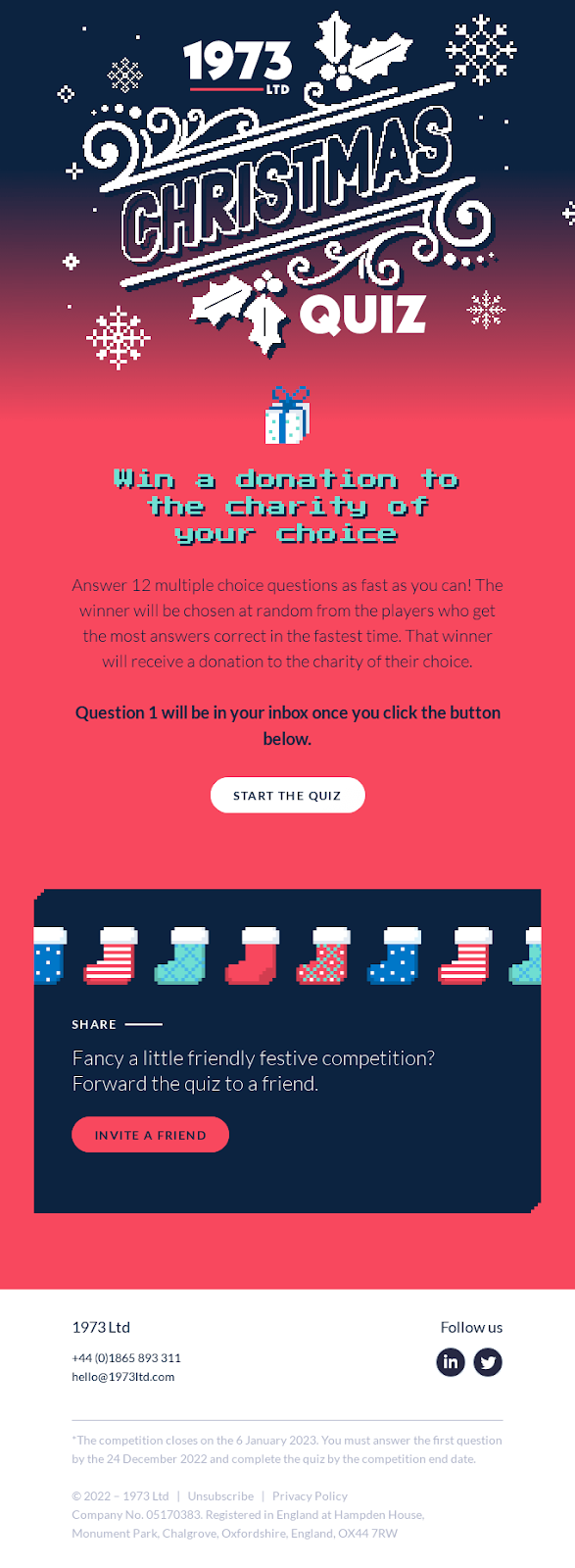 Interactive onboarding emails 