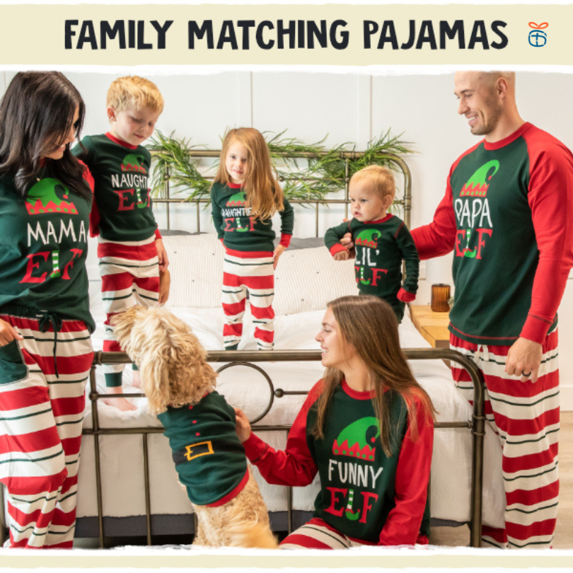 Blogger Elf Family Matching Christmas as a gift for bloggers