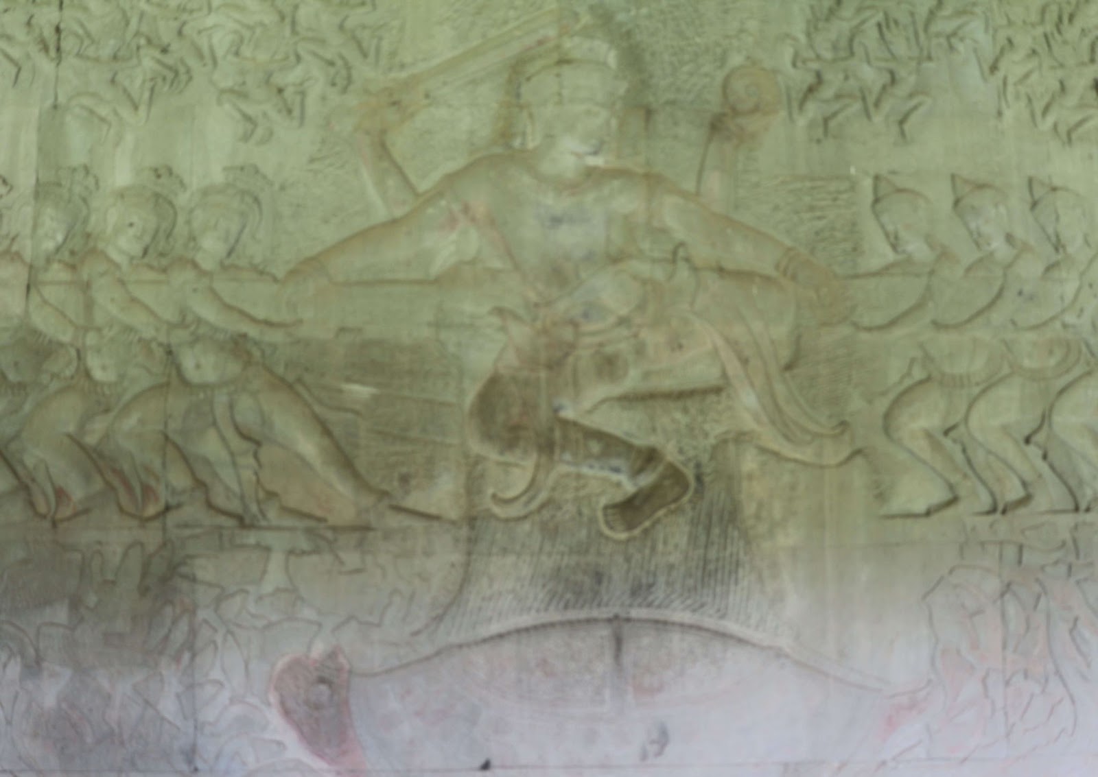 reasons to visit Angkor Wat. This is one of the many intricate bas reliefs at Angkor Wat.