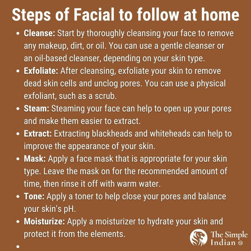 facial at home: Best Facial For Glowing Skin