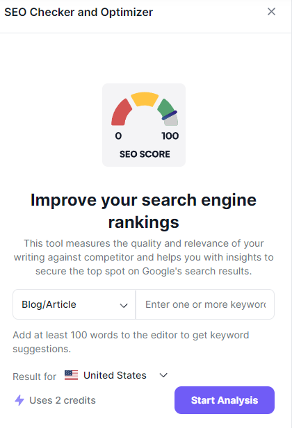 SEO Optimization with Writesonic