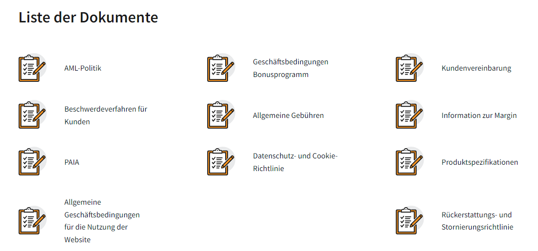 FXNovus ist legitim und transparent in Bezug auf Gebühren und Dokumente.