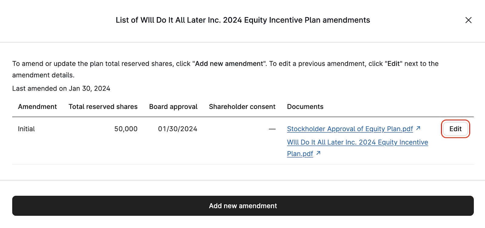 Managing Equity Plans