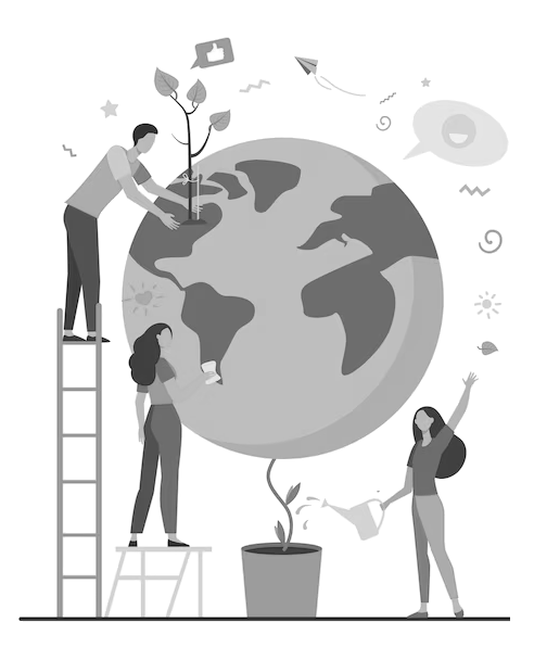 Image by pch.vector on Freepik https://www.freepik.com/free-vector/man-women-protecting-plant-globe-isolated-flat-vector-illustration-cartoon-people-saving-earth-nature-world-conservation-eco-science-environment_10173154.htm