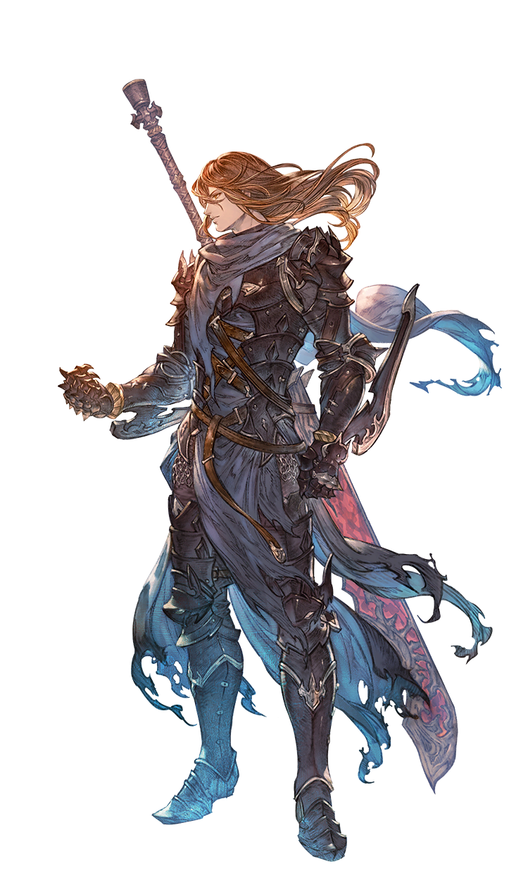 A promotional image of the character Siegfried from Granblue Fantasy: Relink. 