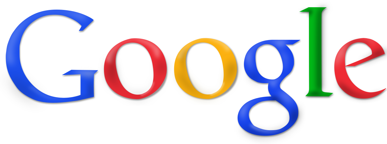 Google logo history in gradient colors