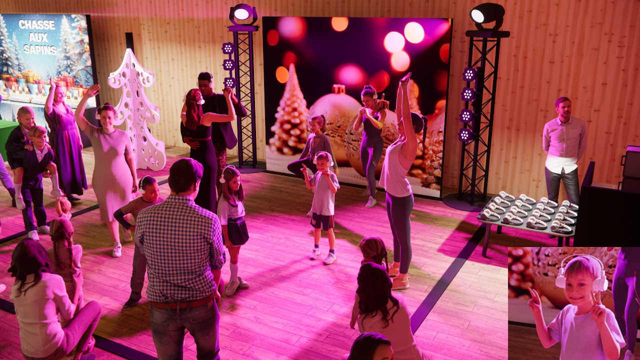 arbre de noel original - Dance floor pour les enfants