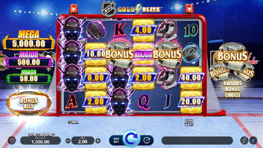 NHL Gold Blitz Slot Game