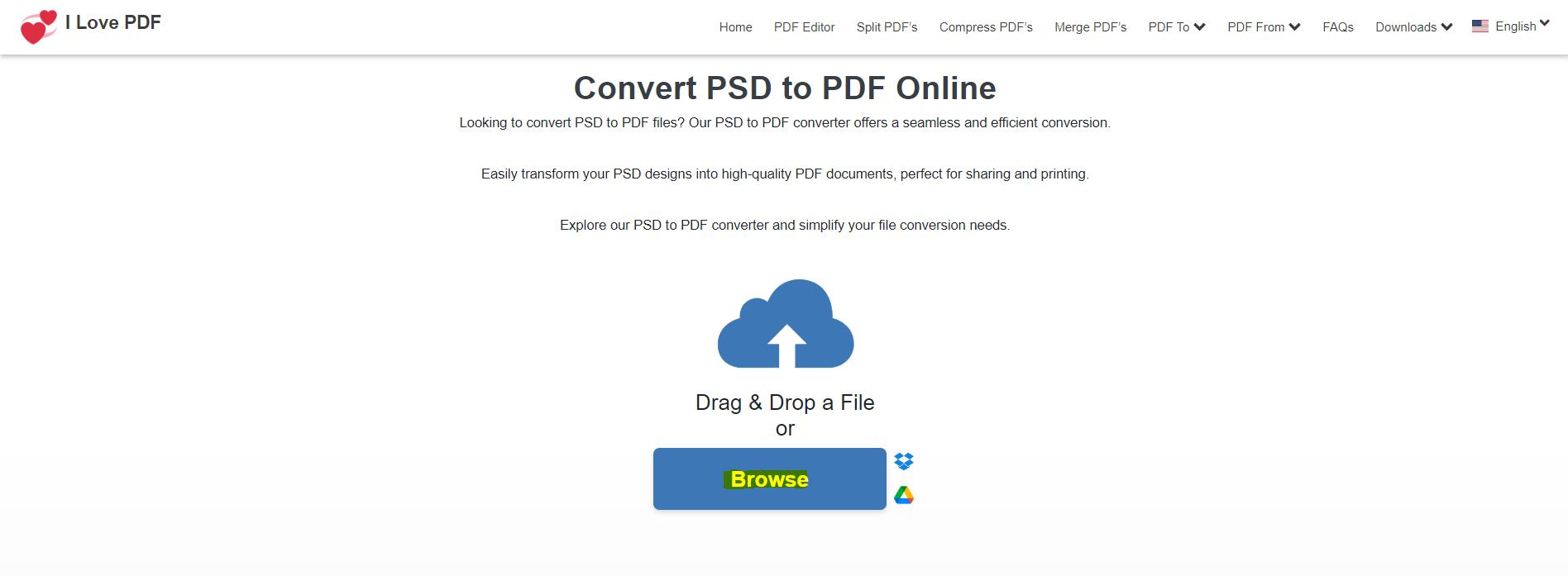 PSD To PDF