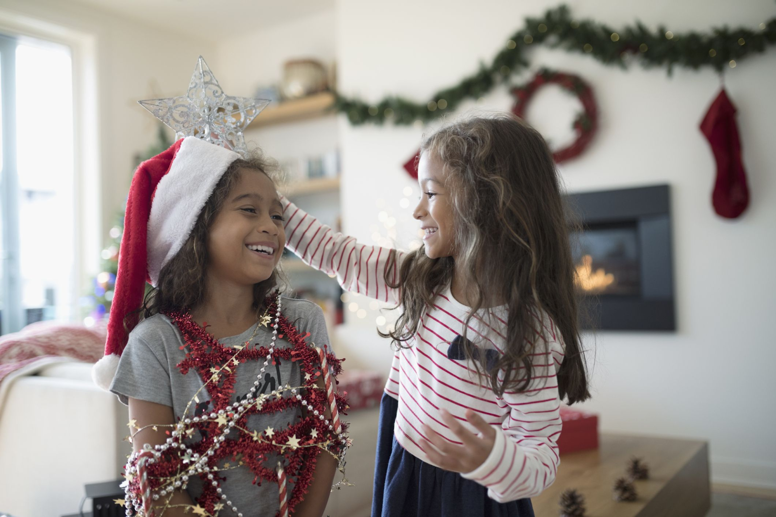 Decorating the Christmas tree, exchanging gifts, and singing carols