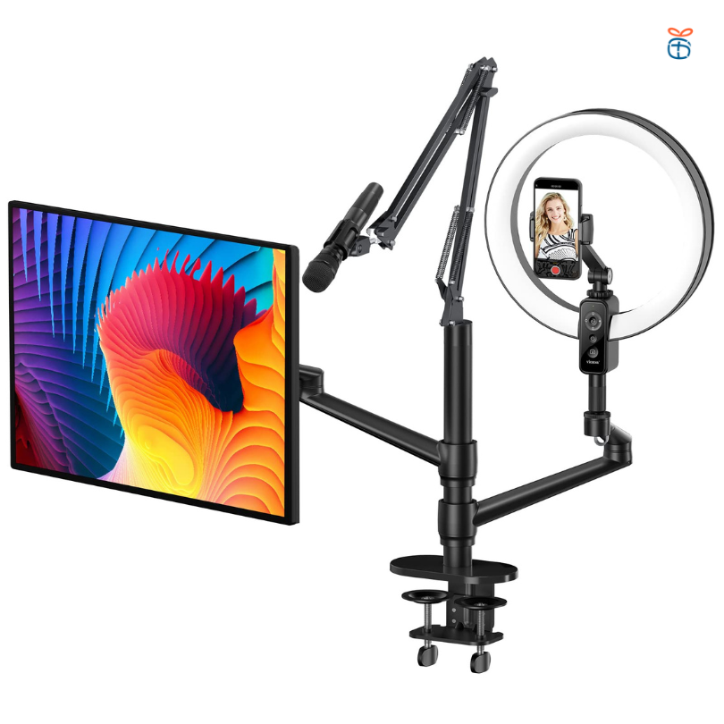 Selfie Desktop Live Stand Set as a gift for bloggers