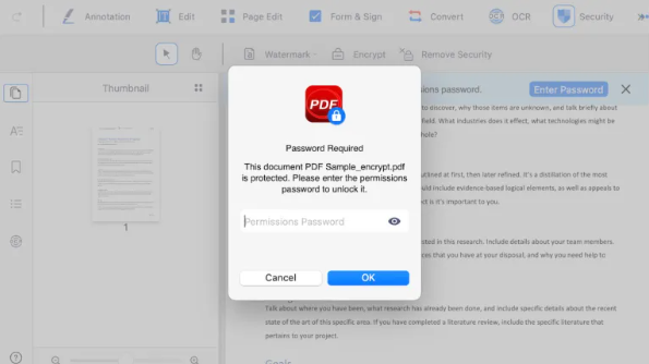 Unlock Password-protected PDF 01