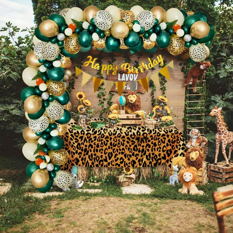 Safari Party Balloons, Jungle Animal Tiger Zabra Forest Foil Balloons for  Child Birthday Baby Shower Jungle Theme Party Decorations - Walmart.com