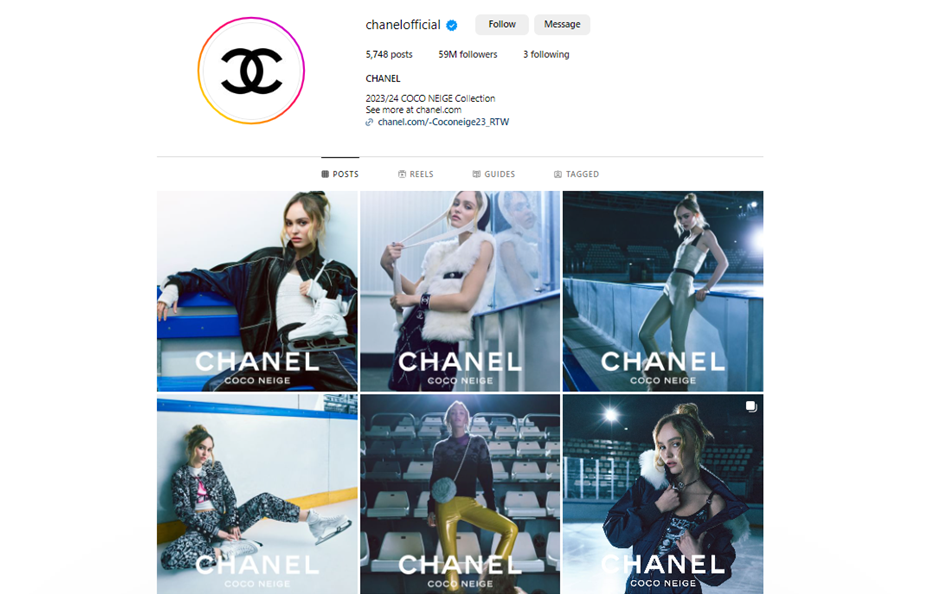 chanel official page
