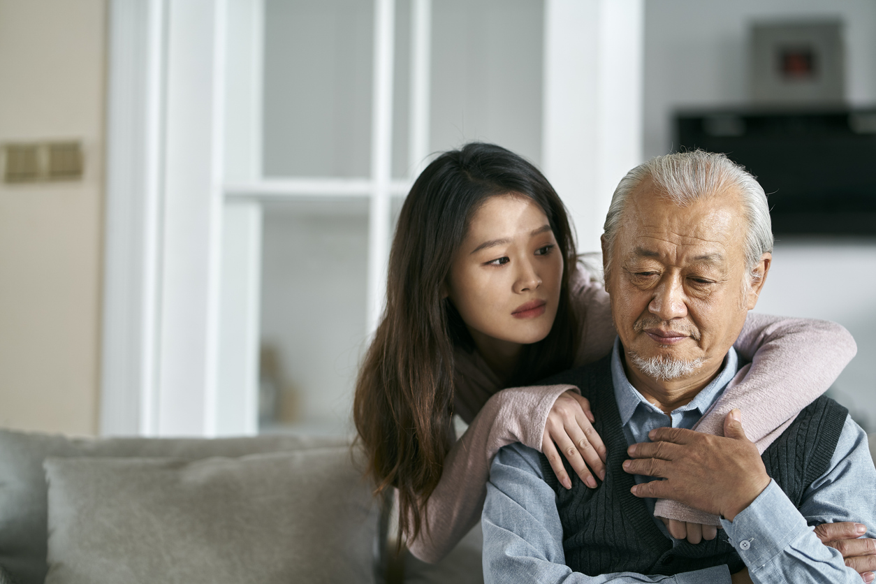 Sad Senior