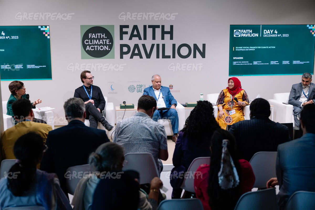 GP0STYN0S - Islamic Social Finance for Climate Action at COP 28 in Dubai, co-hosted by UNHCR and Greenpeace Middle East & North Africa (as part of the Ummah for Earth Alliance).