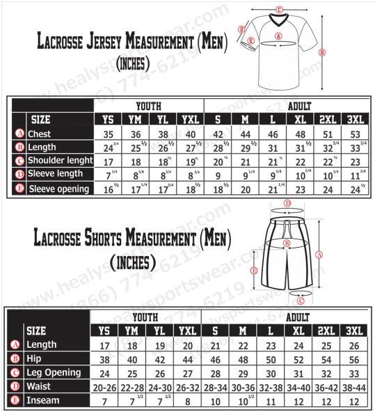 Size Guide – Blatant Lacrosse, 44% OFF