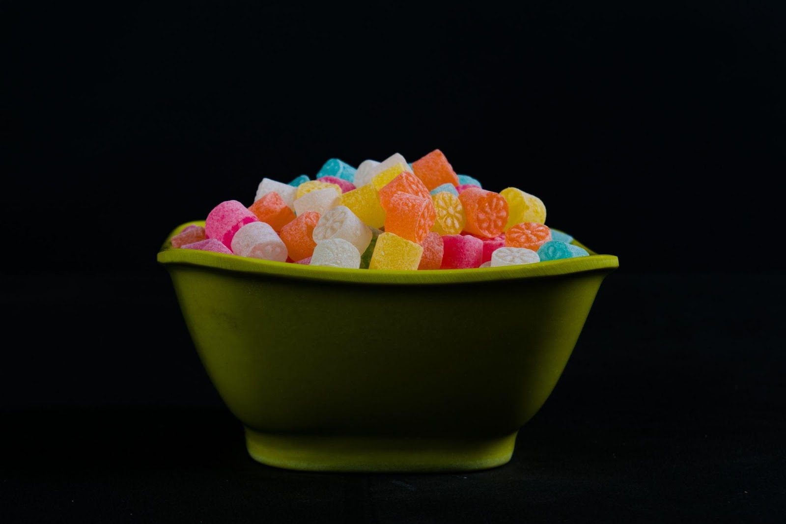 a bowl of gummies