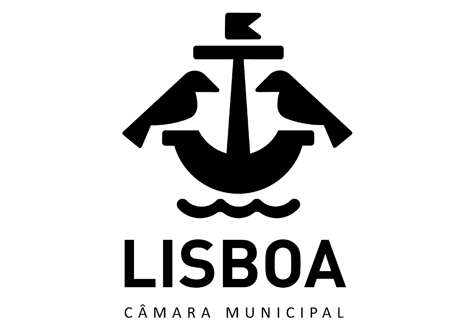 Image result for Selo antigo de de Lisboa Barca e Corvos