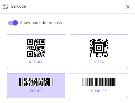 QR code on membership cards