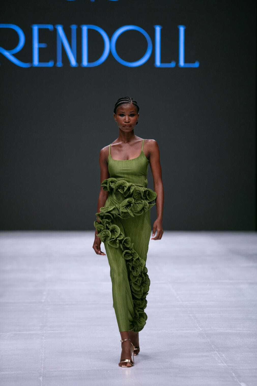 a piece from Rendoll's collection on ;Lagos Fashion Week 2023 runway show