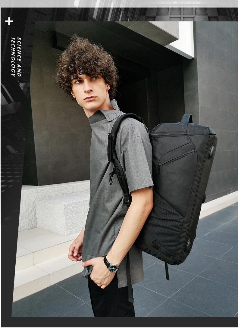 Túi Du Lịch/ Balo Đa Năng For Travel/ Business, Gym, Thiết Kế Thời Thượng, Ngăn  Giày Riêng BANGE WORKSMAN - Black – BigBag.vn