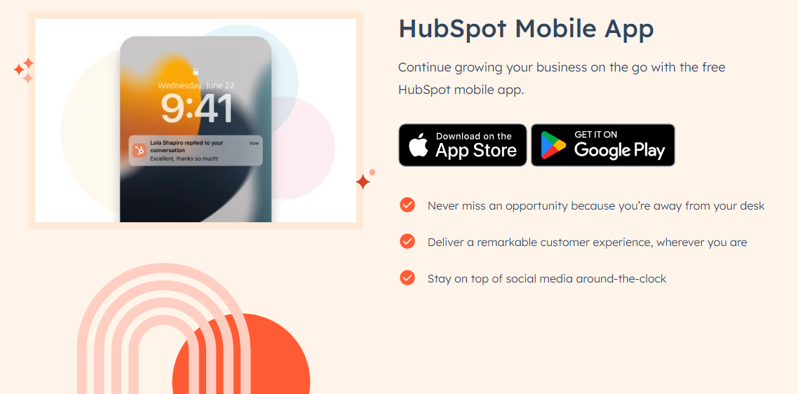 HubSpot Mobile App