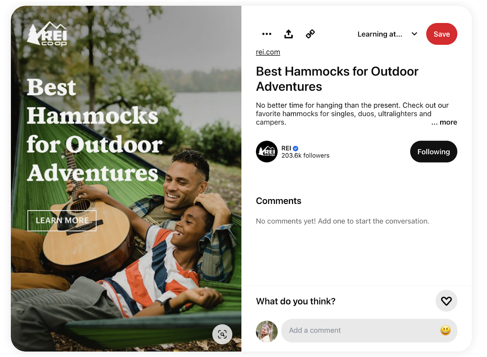 REI Best Hammocks Pin on Pinterest