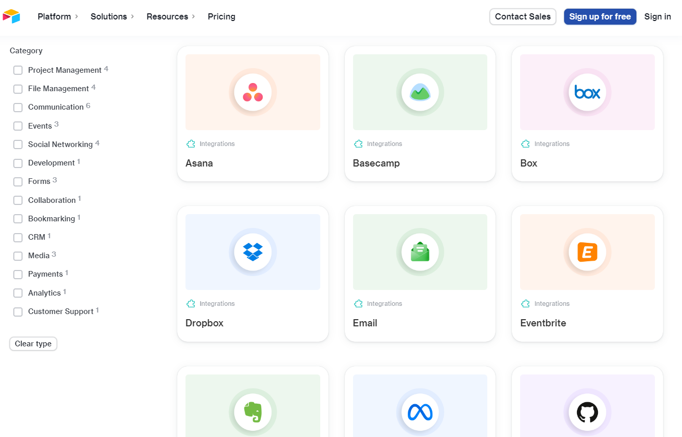 Integrations for Airtable