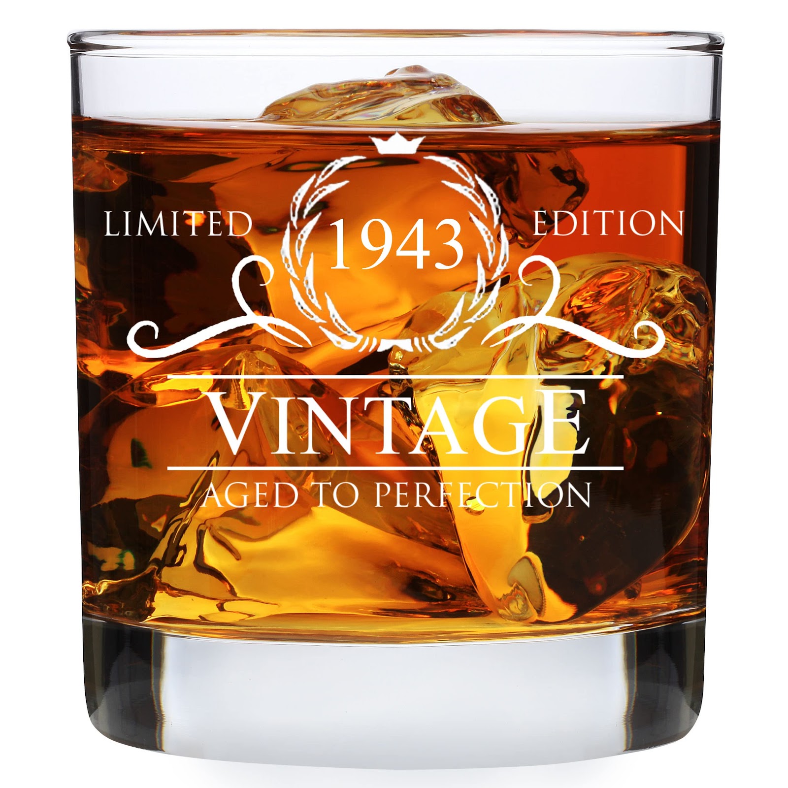 Humor Us Goods 80th Birthday Whiskey Glass