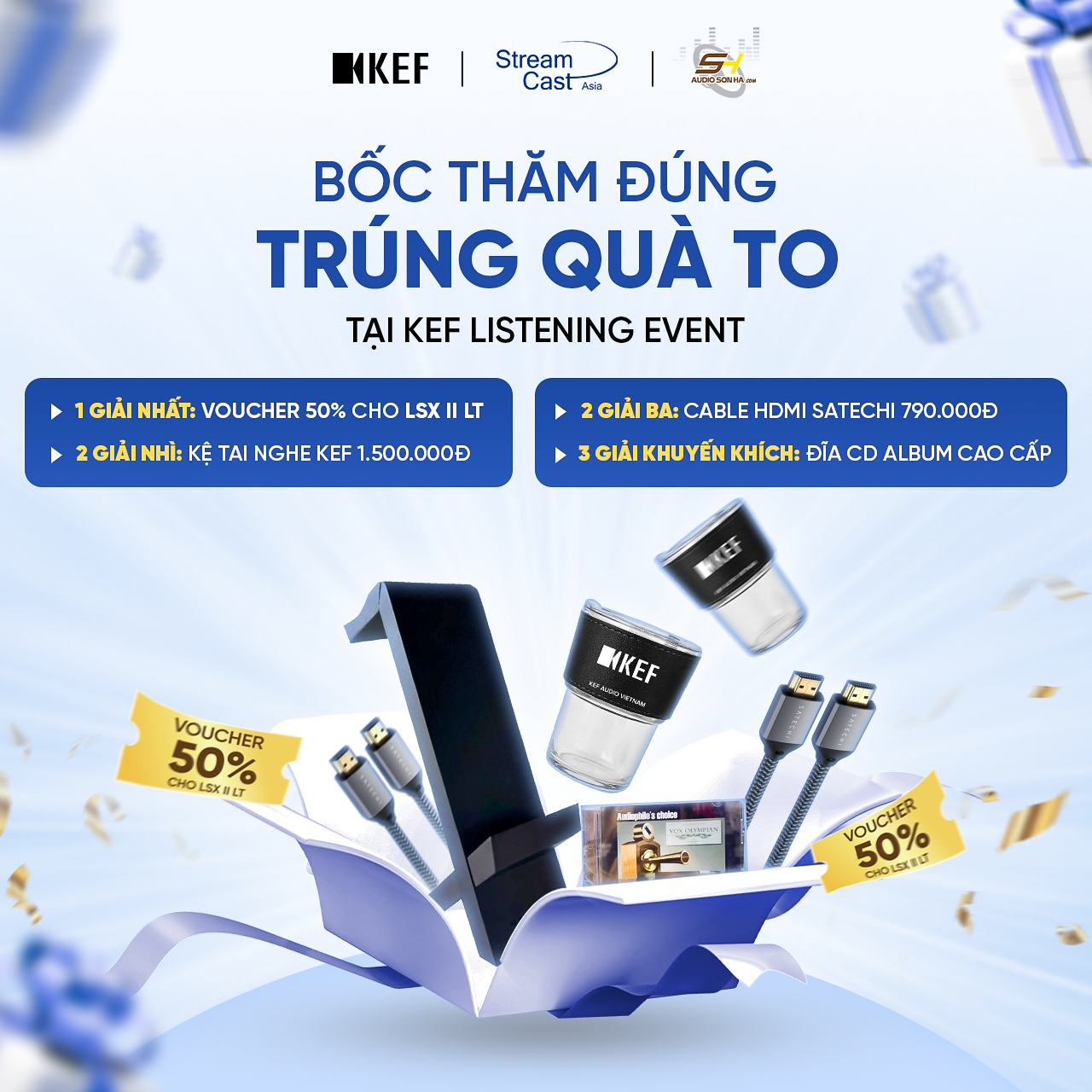 Workshop KEF LISTENING EVENT: Tái hiện sân khấu với âm thanh HIFI trong không gian Lifestyle tại nhà