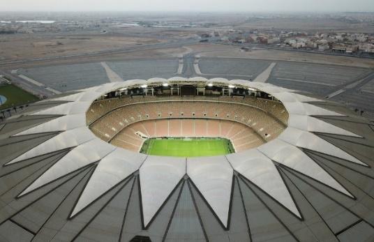 Estádio King Abdullah recebeeu Superclássico entre Brasil e Argentina em 2018 — Foto: Bruno Mesquita/CBF