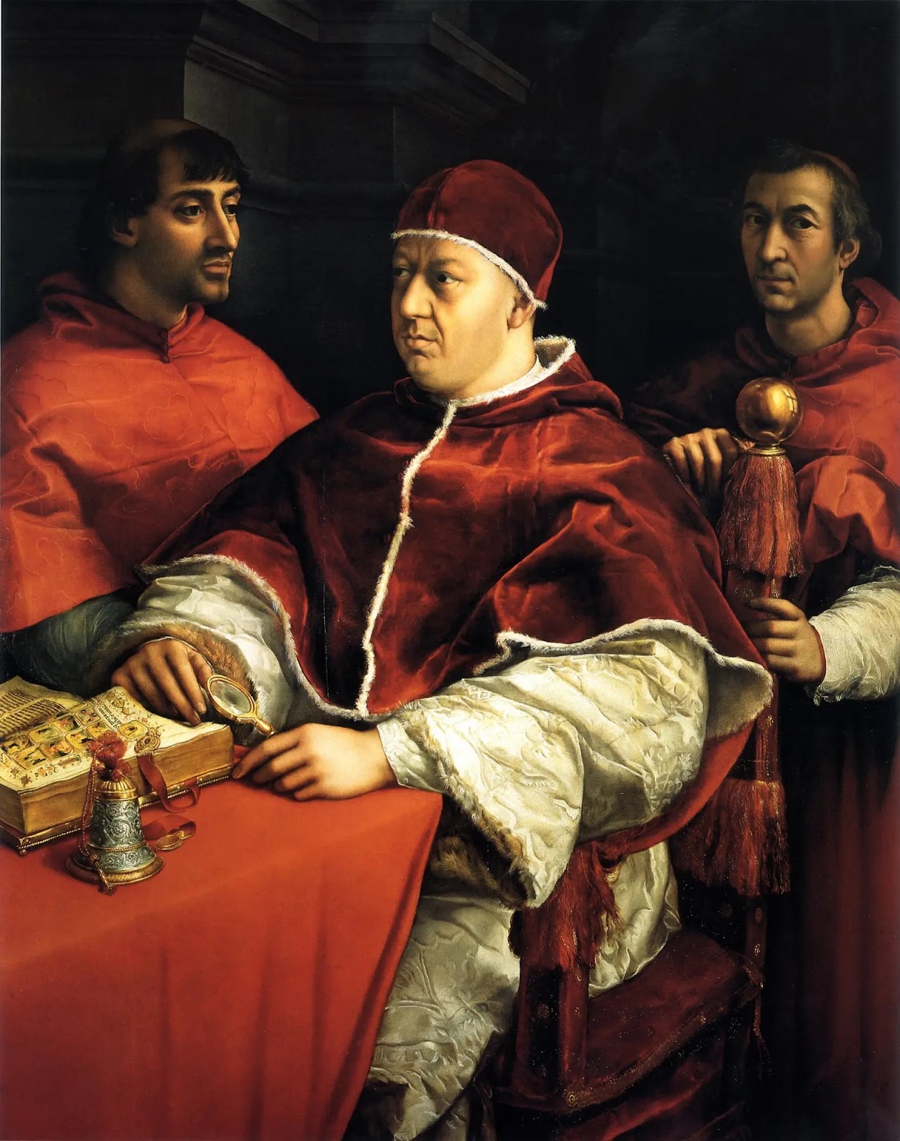 Портрет папы Льва Х с кардиналами Джулио Медичи и Луиджи Росси