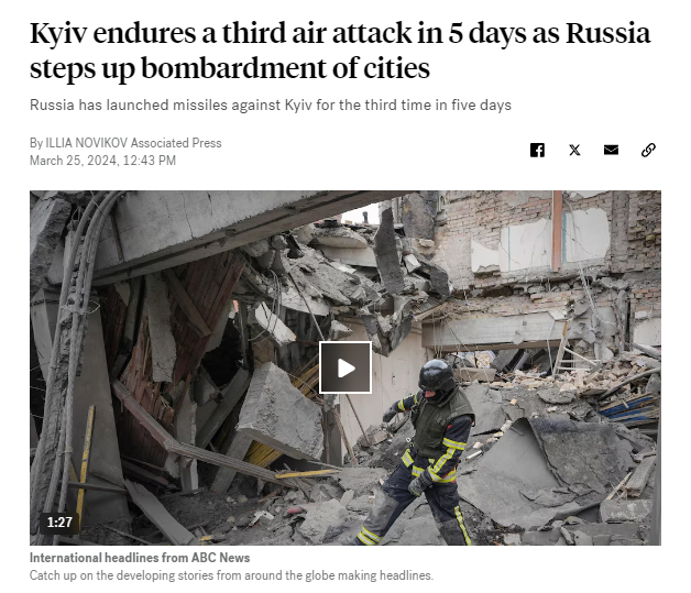 أضرار القصف الروسي على مدن أوكرانية