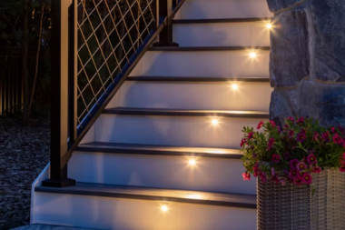 trex step lights for composite deck outdoor lighting options custom built michigan