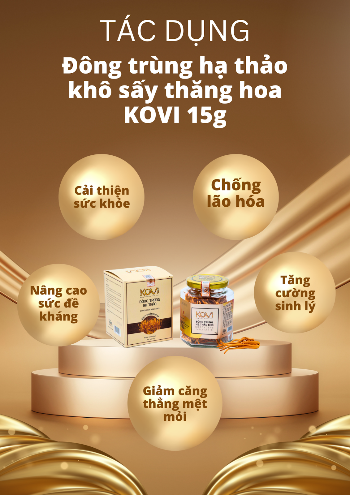 Tác dụng của đông trùng hạ thảo khô sấy thăng hoa