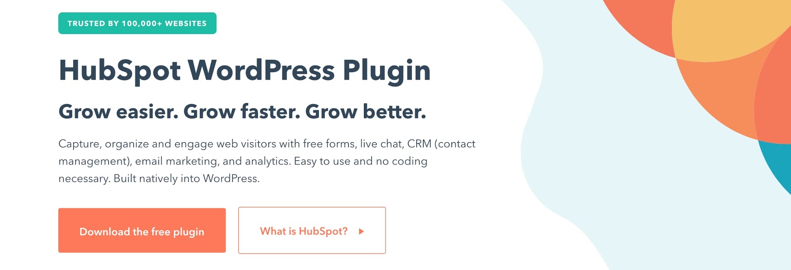 HubSpot WordPress Plugin product page