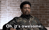 Gif of a person saying, "Oh, It's Awesome"