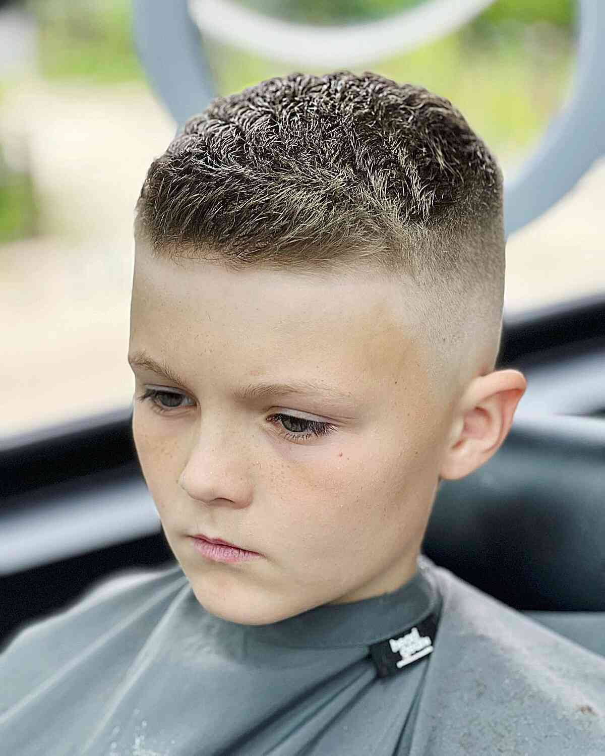 Boys' haircut: Picture of young boy rocking a punk