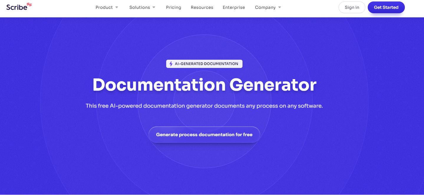 Scribe Documentation Generator