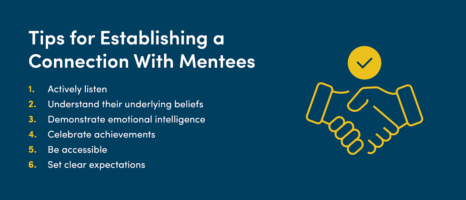 Tips for establishing a connection with mentees