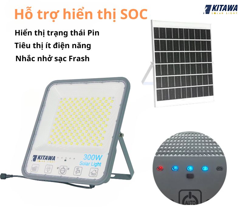 Đèn pha năng lượng mặt trời 300W bọc cầu - DP11300