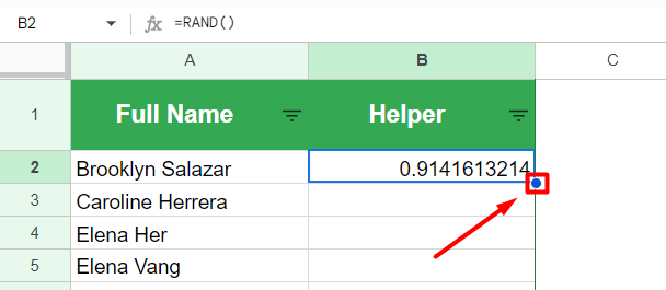 random assignment google sheets