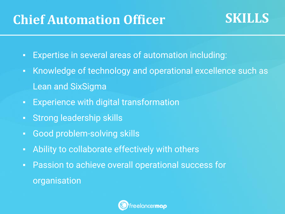 Skills Of A Chief Automation Officer