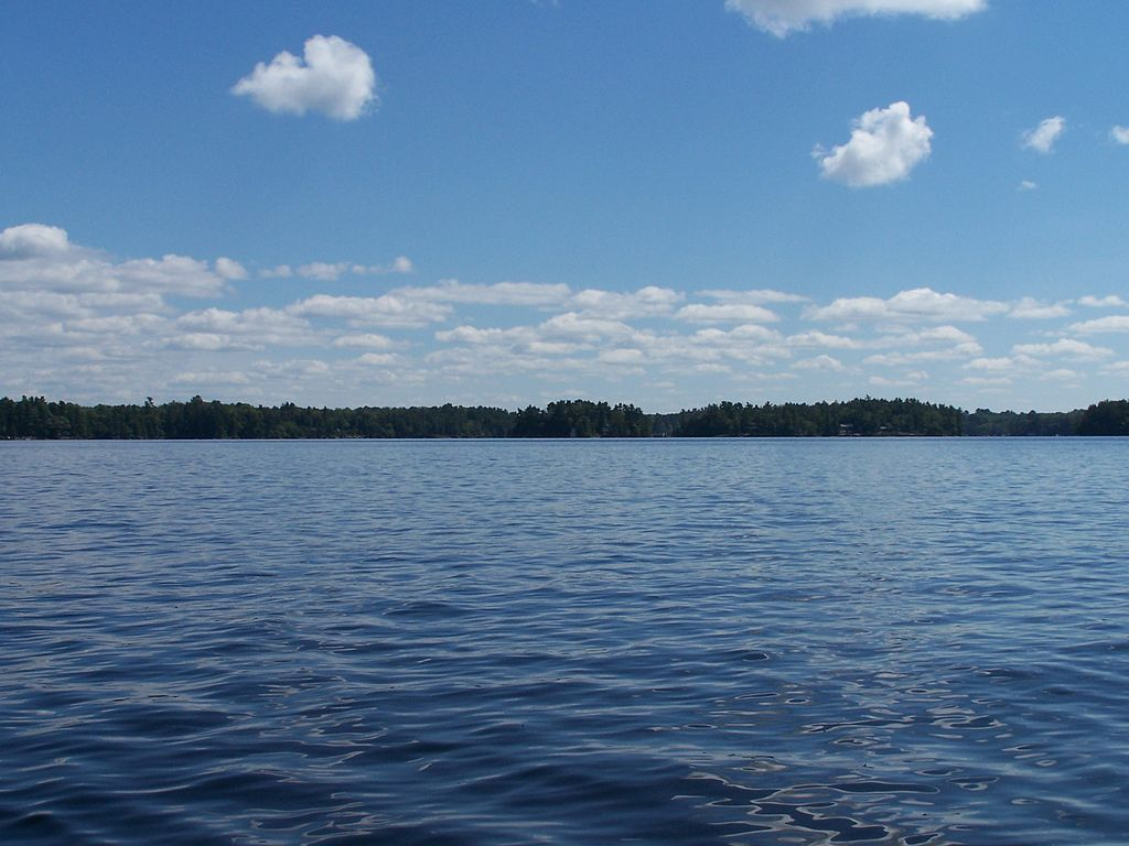 Lake Muskoka, Ontario waterfront, from a boat