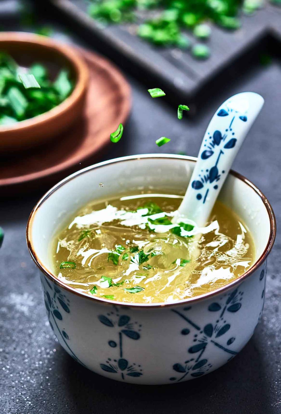Sup Sup Ayam Tiongkok dengan Ramuan Tiongkok.