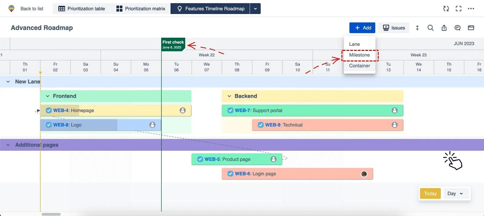 Create Jira milestones with Routemap