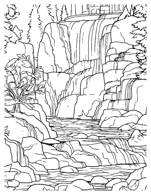 Waterfall Coloring Pages31