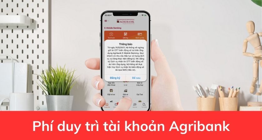 Phí duy trì tài khoản Agribank