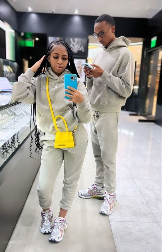 couple rocking Balenciaga runners